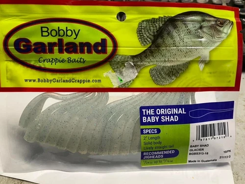 Bobby Garland Baby Shad 2" Glacier Bait NIP 18 Per Pack