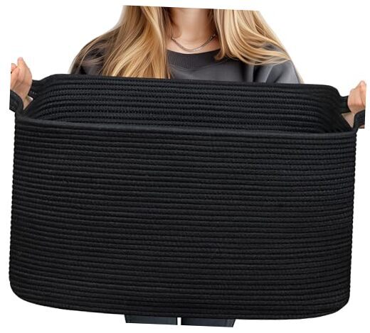 Basket, Blanket Basket Living Room, Large Large(22