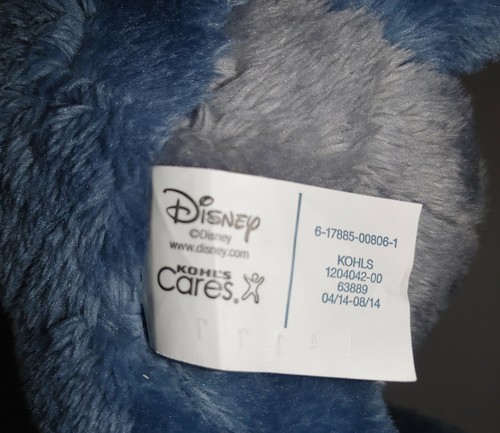 Disney Baloo the Bear Jungle Book Plush - Kohl's Cares Stuffed Animal 12" - Picture 5 of 5