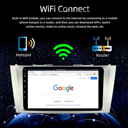 For Toyota Camry 2007-2011 Android 13 Stereo Apple CarPlay Car Radio GPS Navi - Picture 9 of 16