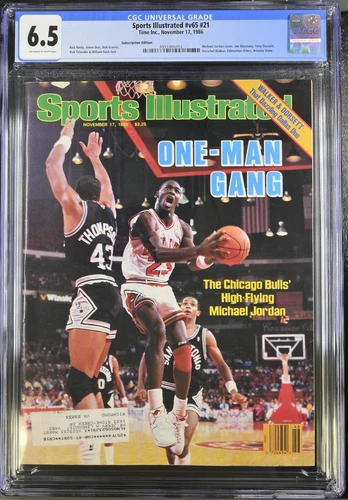 Michael Jordan Sports Illustrated November 17, 1986 CGC 6.5 One Man Gang