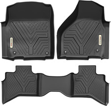Floor Mats Compatible with Ram 1500, Custom Fit Floor Liners for 2019-2023 Ram 1