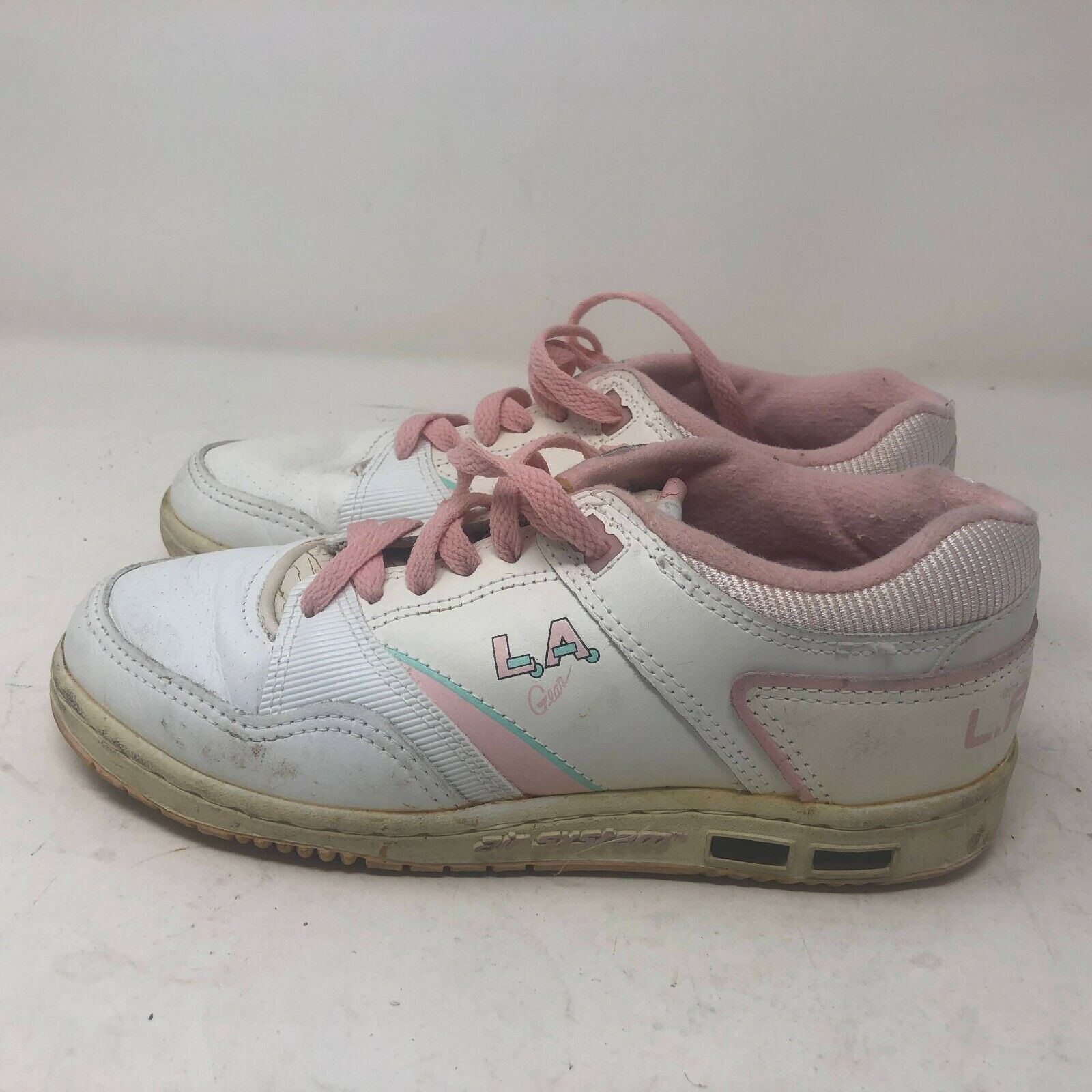Vintage LA Gear Air System Neon Pink &amp; White Women&#039;s Shoes Size 7 VERY RARE | eBay
