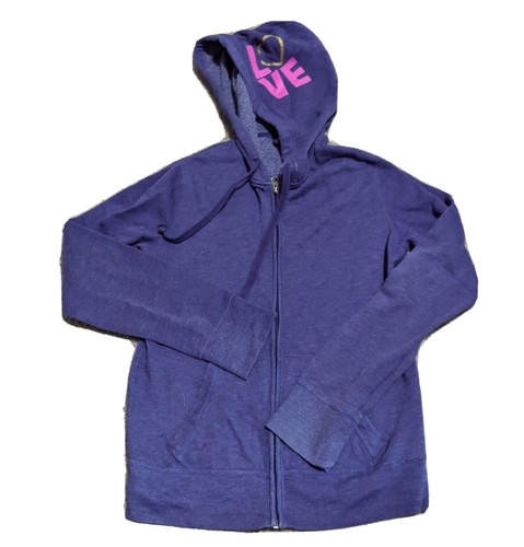 Mossino size S supply co purple love heart hoodie sweatshirt Small Valentine