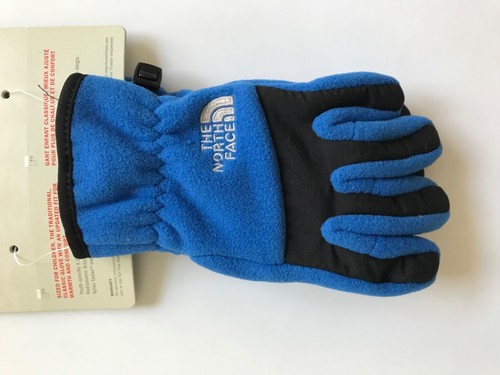 The North Face Denali Boys Fleece Gloves Nautical Blue Size Youth Small - Picture 2 of 6