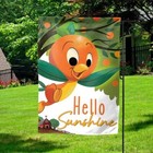 Disney Orange Bird Flag, Hello Summer Garden Banner, Florida Welcome Decor