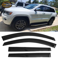 Fits 14-23 Jeep Cherokee Window Visors Rain Sun Guard Vent Fits 14-23 Jeep Cherokee Window Visors Rain Sun Guard Vent