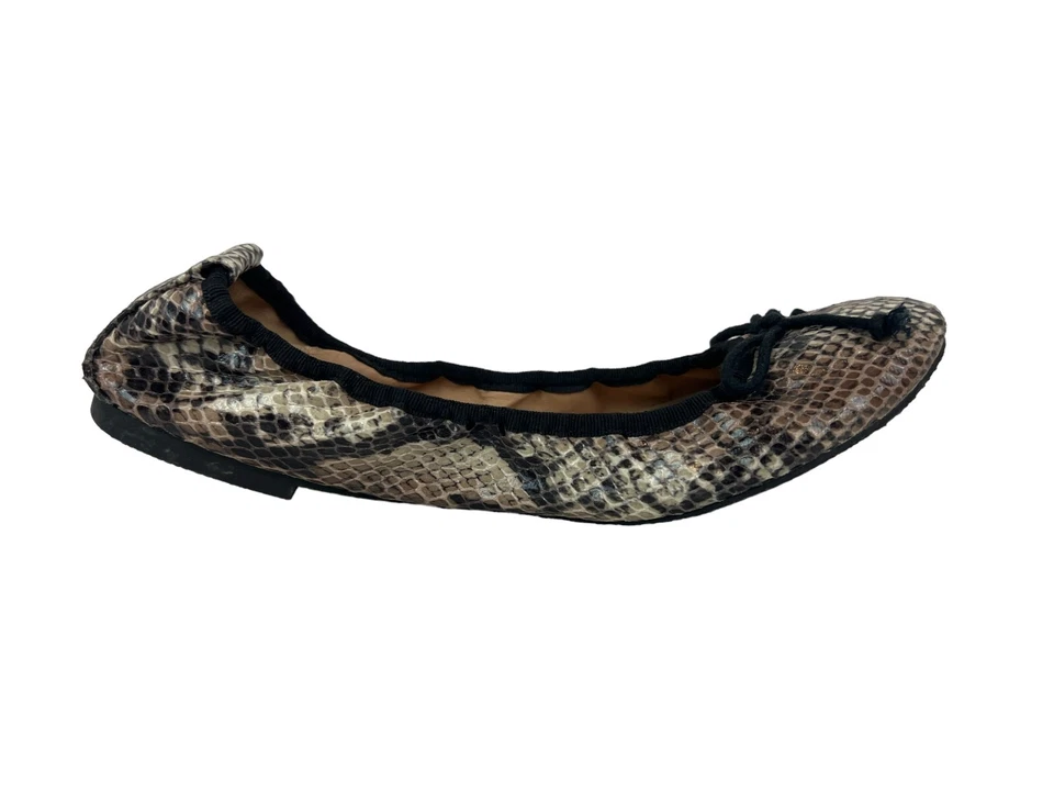 Par Salvaje Ballet Pisos Talla 7.5 Nuevo Sin Caja Malo Serpiente Repujado Ajustado Slip Ons Foto 3 de 4