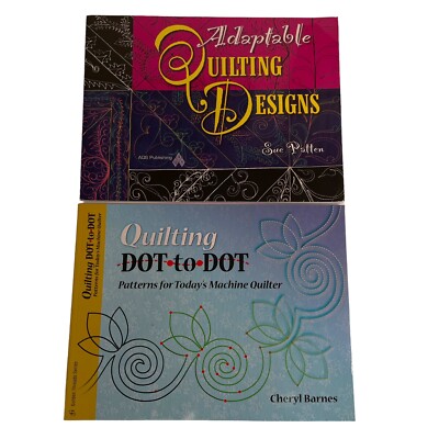 Lot 2 AQS Bundle: Quilting Dot-to-Dot, Adaptable Quilting Designs -DETAILS BELOW