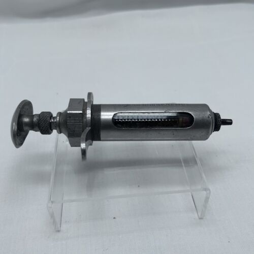 Vintage B-D Champion Veterinary Syringe No. 507/10 10cc Becton, Dickinson & Co. - Picture 6 of 11