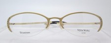 Vera Wang Luxe Epiphany II Gold Eyeglass Frame Glasses Womens Titanium Eyewear