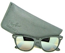 Ray-Ban USA NOS Vintage B L Wayfarer II W0758 TGM Ebony New In Box Sunglasses