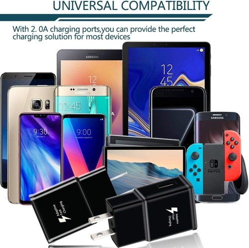 Typ C Fast Wall Adaptive & USB C Charging Fast Cable For Samsung S20 S20 S22 S10 - Picture 4 of 14