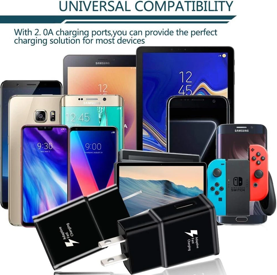 Typ C Fast Wall Adaptive & USB C Charging Fast Cable For Samsung S20 S20 S22 S10 - Image 4 of 4