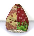 Vintage Kantha Quilt Embroidered Cotton Bohemian Bean Bag Kids Ottoman d