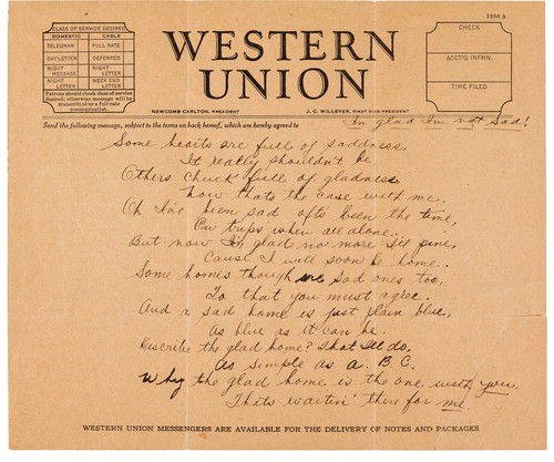 The Three Stooges Moe Howard c1930 Hotel Stationery Handwritten Poems to Wife - Picture 4 of 5