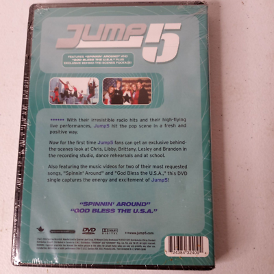 Jump 5 New Sealed DVD Features Music Videos Spinnin Around & God Bless The USA Jump 5 New Sealed DVD Features Music Videos Spinnin Around & God Bless The USA