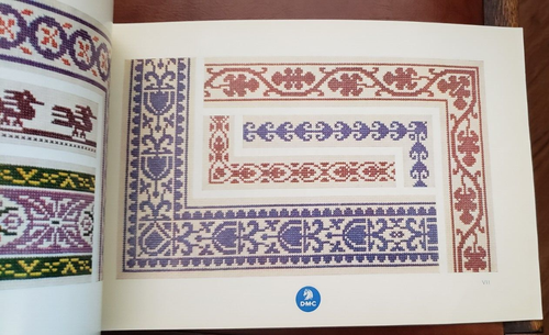 Libro de diseño artesanal de aguja punto de cruz francés Bibliotheque DMC 1970 - Imagen 4 de 8