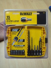 BRAND NEW DEWALT DW2513 15-Piece 15 PC Rapid Load Quick Accessory System Bit Set