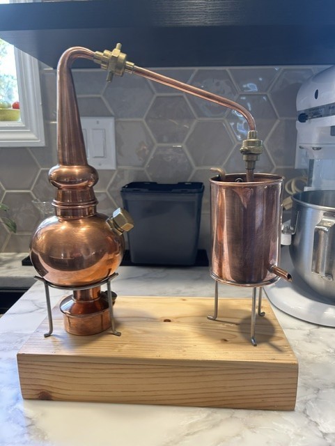 Whiskey Still Classic European Copper Distiller Set Hammacher Schlemmer