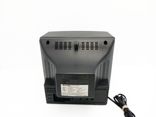 Sharp 13N-M100 B 13 inch CRT TV Color Television Retro A/V Inputs with Remote - Picture 5 of 6