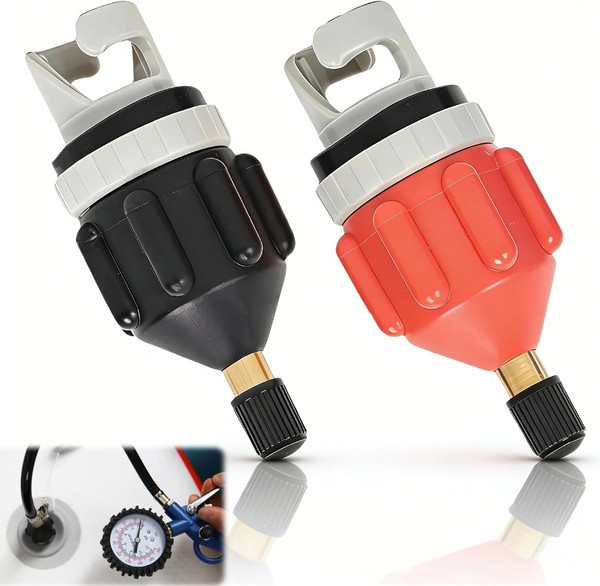 2Er Schlauchboot Ventiladapter Luftpumpenkonverter, Sup-Pumpenadapter FüR-image