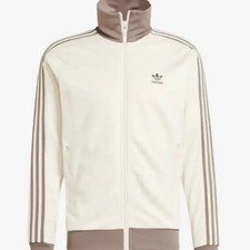 Adidas Three Stripes Track Top Ivory Spring New Condition