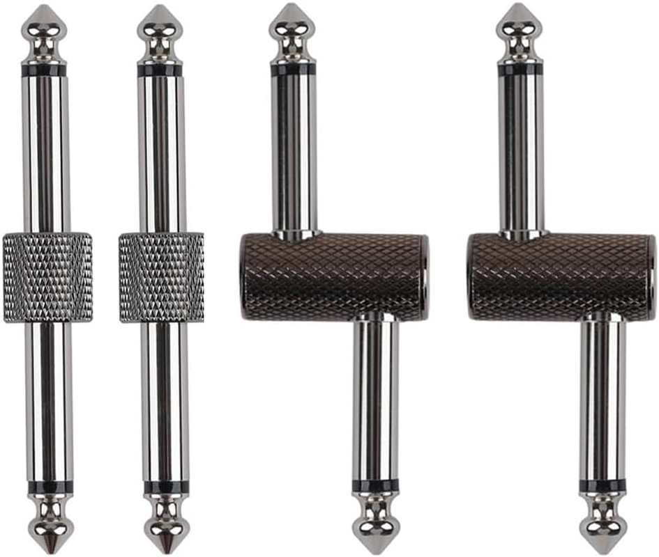 Guitar Pedal Patch Connector, 6.35Mm (1/4"") Effect Pedal to Pedal Coupler, Male