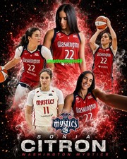 Sonia Citron 8x10 Photo 2025 WNBA Washington Mystics Future Star