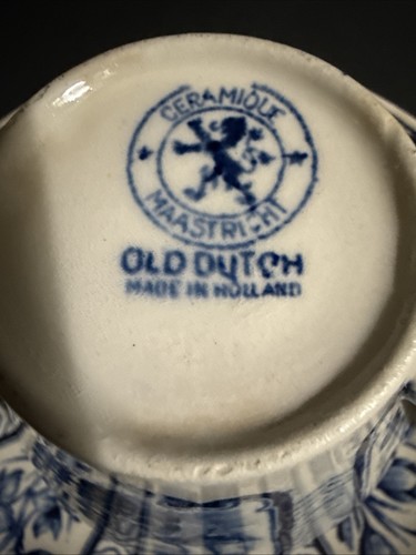 Vintage Royal Sphinx Maastricht Holland Cup & Saucer Windmill Tulips Sailboat - Picture 5 of 16