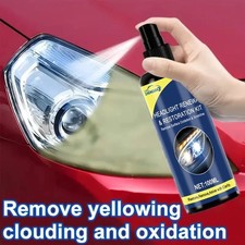 Ihengude 100ml Headlight Restoration Spray Car Lens Cleaner Repair Polish