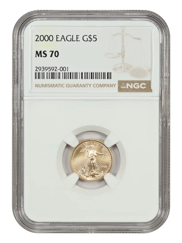 2000 $5 Gold Eagle NGC MS70 - $5 Gold Eagles