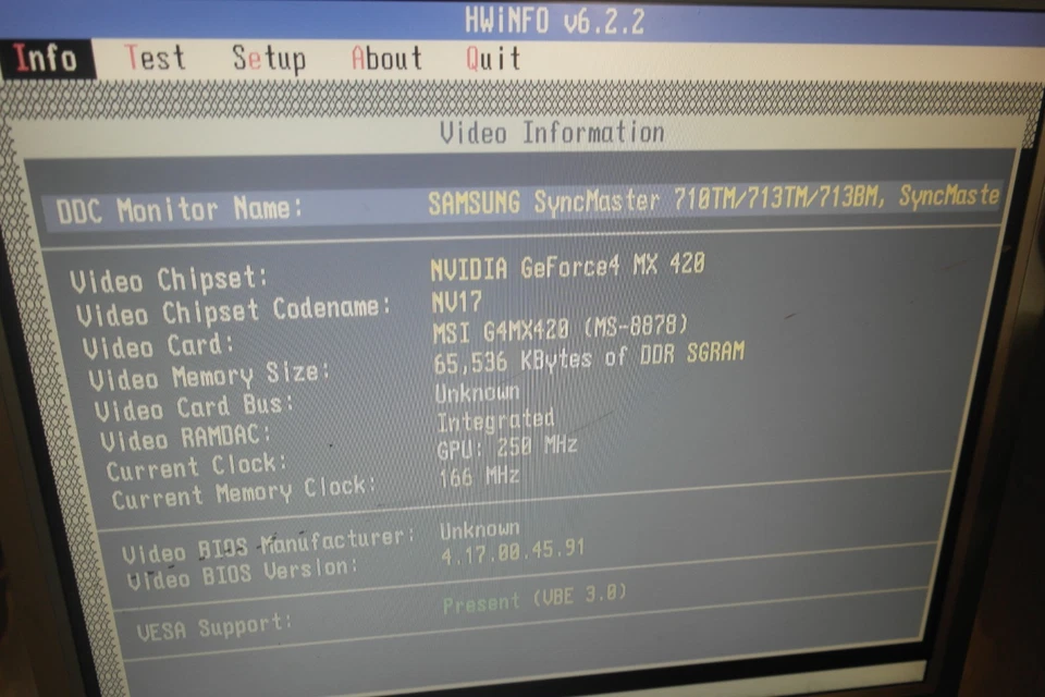 Video card MSI G4MX420 64MB VGA RCA S-Video AGP Universal - Image 2 of 4