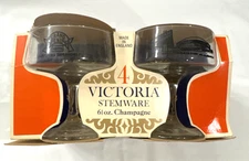 NEW!! 1975 Louisiana Superdome 4 pc. Set Stemware Rare Grand Opening Souvenir