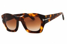 TOM FORD TF1083-53F-52 Sunglasses Size 52mm 140mm 22mm havana Women NEW