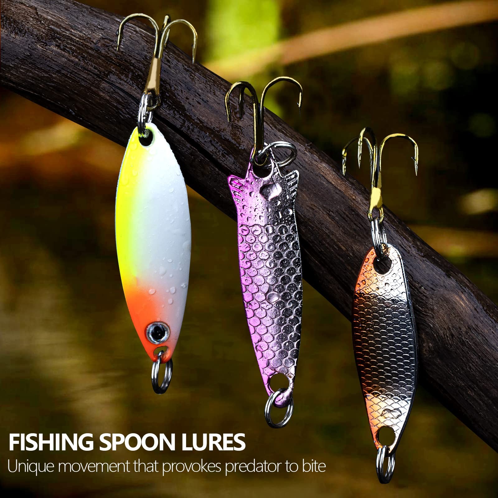 Fishing Spoons - Hard Trout & Salmon Bass Fishing Metal Lures 1/8oz to 3/10oz... - Image 5