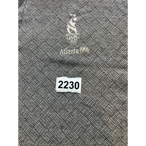 Vintage 1996 Atlanta Olympic Polo Shirt Men's Official Swingster XXL Black Gray - Picture 6 of 6