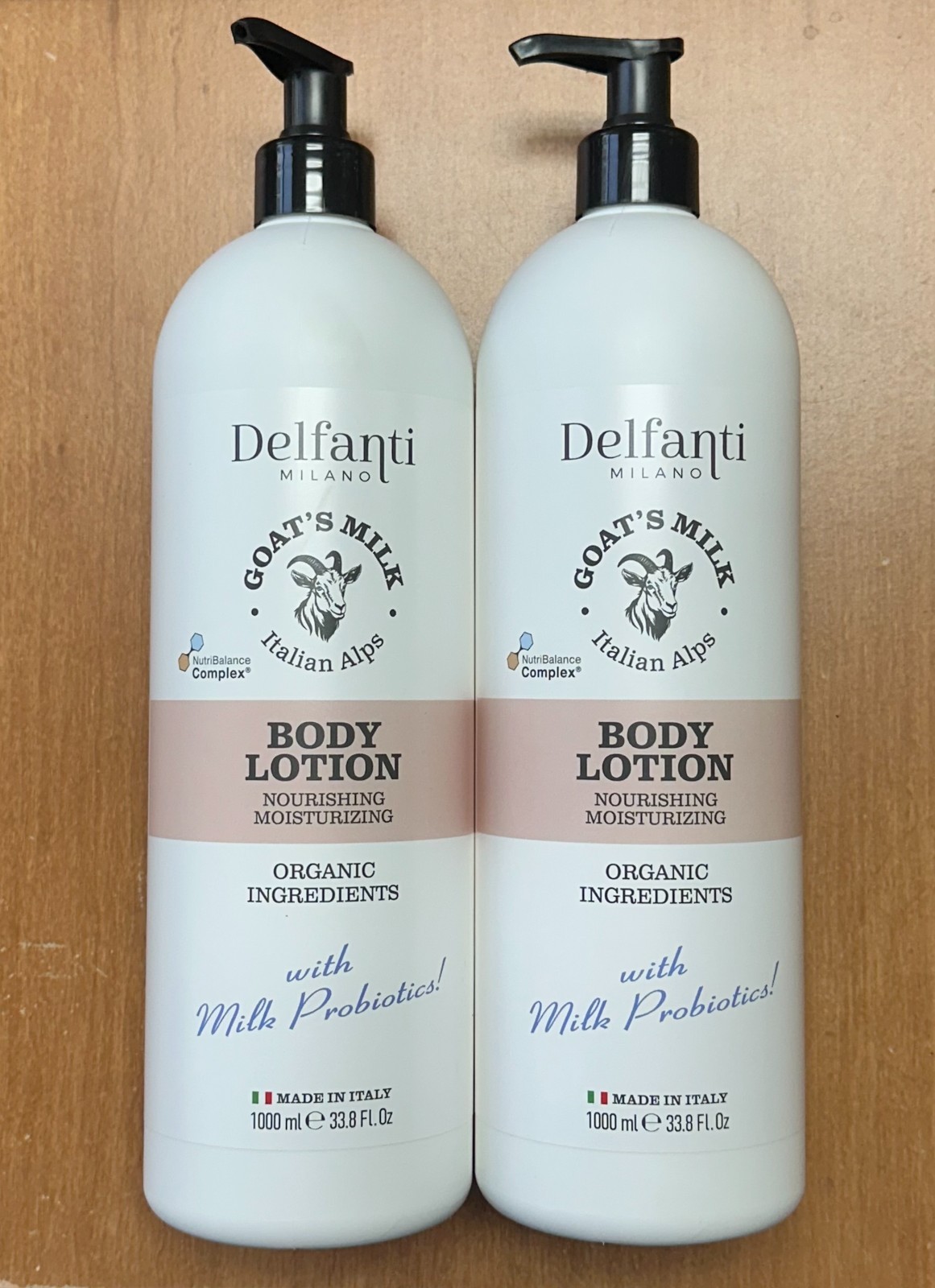 (2-Pk) LOCIÓN CORPORAL HIDRATANTE NUTRITIVA DELFANTI MILANO LECHE DE CABRA ITALIANA