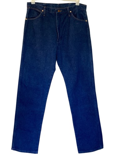 Wrangler Denim Jeans Men Size W35 90cm L34 Original Fit 13MWZPW Cowboy Cut Blue - Picture 13 of 13