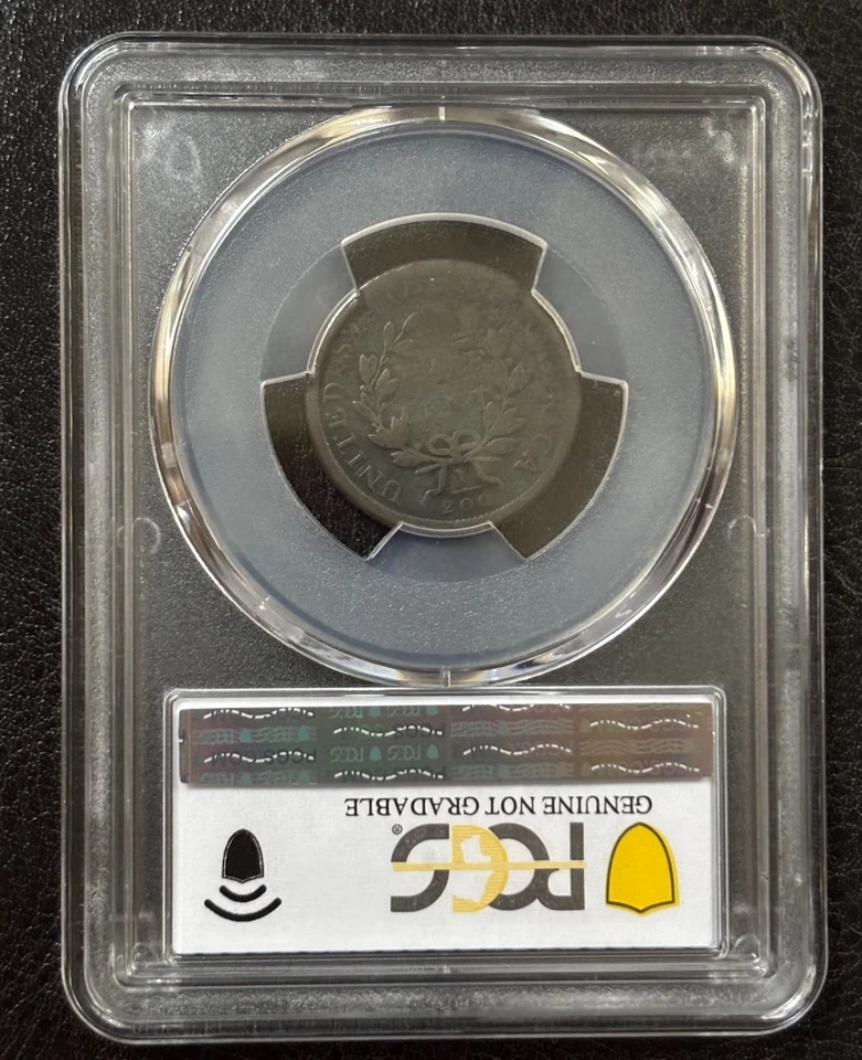 1807 Полцента PCGS AG Детальные Повреждения - Отличный Тип Монеты - Золотой Щит (#901) - Изображение 3 из 4