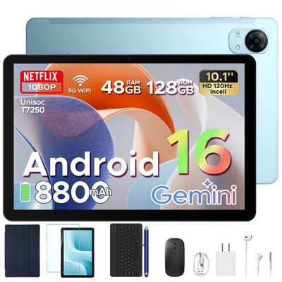 AORLYM P10PRO Android 16 Tablet 10.1 Inch 48GB+128GB 8800mAh 5G WiFi Widevine L1