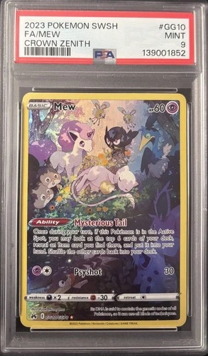 2023 Mew #GG10 Pokemon Crown Zenith PSA 9