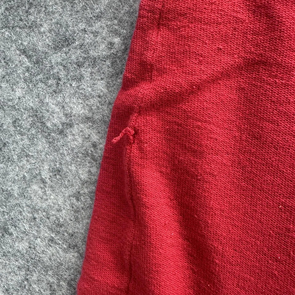 Camisa Polo Roja De Colección Para Hombre Mediana Bolsillo en el Pecho Tejido Piqué Hecha en Hong Kong Años 70 Foto 4 de 4