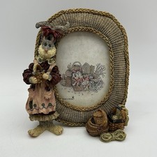 Boyds Bear Folkstones Wendy Willowhare Rabbit Picture Frame Tisket Tasket W/Box