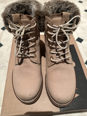 Wrangler Boots Rosee Gold 38 Wenig Getragen Mit Schachtel Fell  Schnürboots 