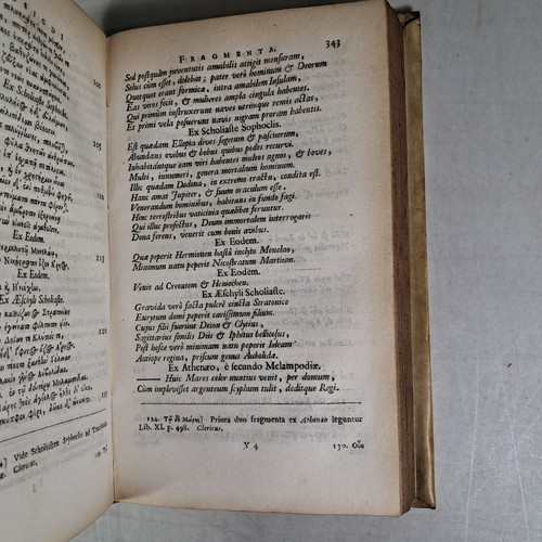 Hesiodi Ascraei 1701 Hardcover Antique Book Amsterdam In Latin - Picture 9 of 14