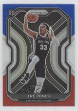 2020-21 Panini Prizm Red White & Blue Prizm Tre Jones #291 0n9u