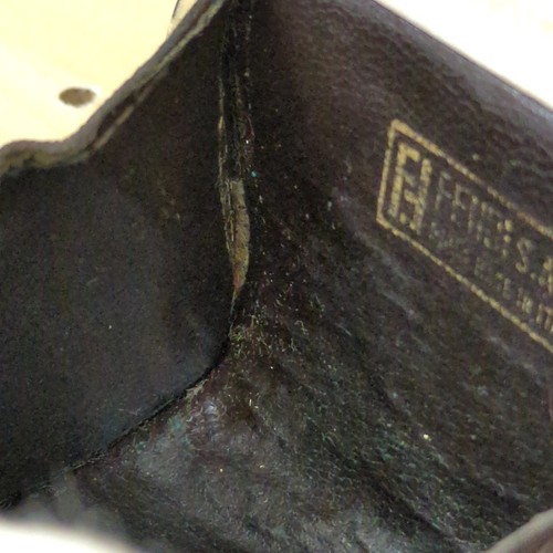 FENDI Coin Purse Wallet Zucca Pattern Brown Canvas Made in Italy Used from Japan - Picture 16 of 24