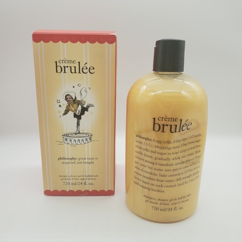 Philosophy CREME BRULEE 24fl oz 3-in-1 Shampoo Shower Gel Bubble Bath with Box