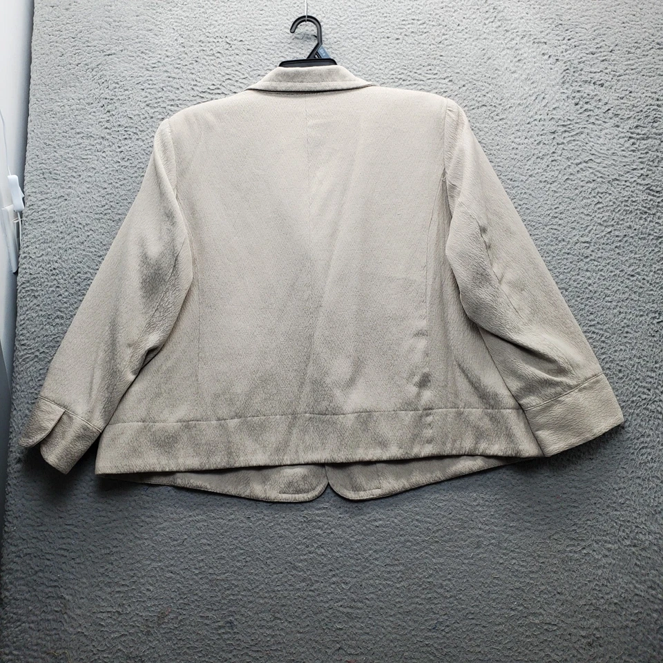 Dialogue Blazer женщин 3 X мульти текстурированный с подкладкой насечки лацкан однобортный официальный - Изображение 2 из 4